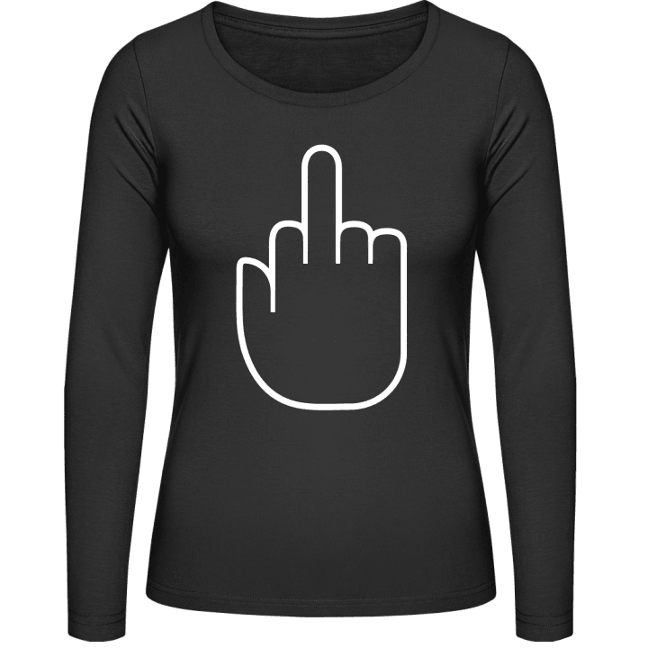 Outline Stinky Finger Fuck Finger Vrouwen Lange Mouw Shirt 0 image