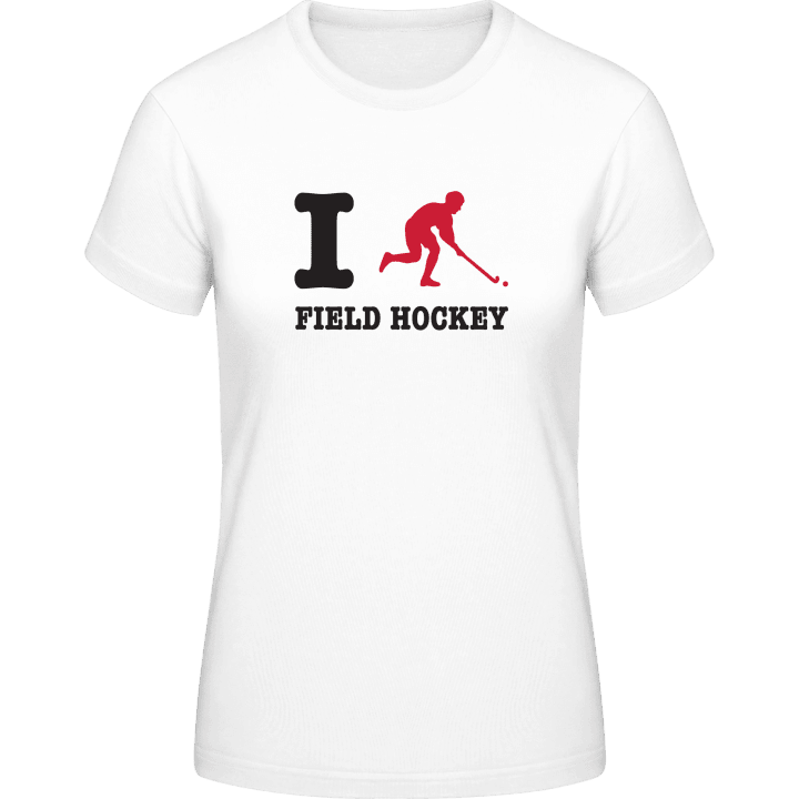 I Love Field Hockey Women T-Shirt contain pic