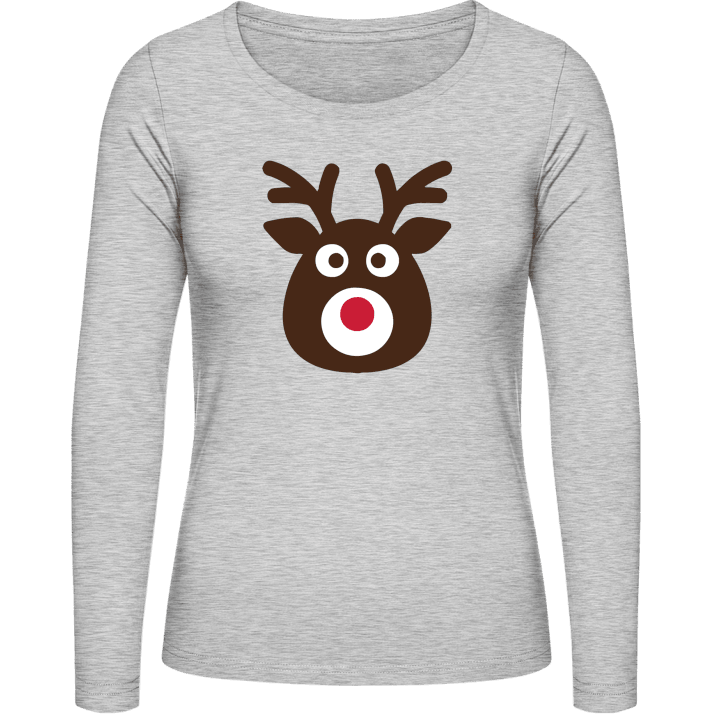 Red Nose Reindeer Rudolph T-shirt à manches longues pour femmes 0 image