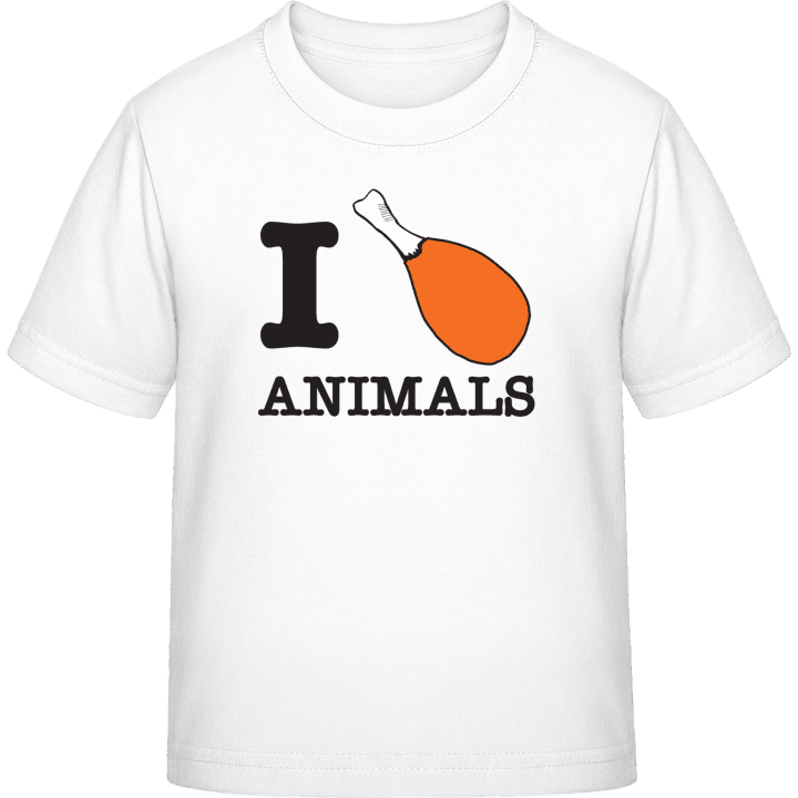 I Heart Animals T-skjorte for barn contain pic