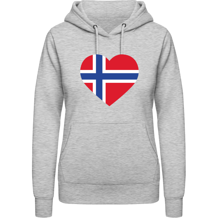 Norway Heart Flag Hoodie för kvinnor 0 image