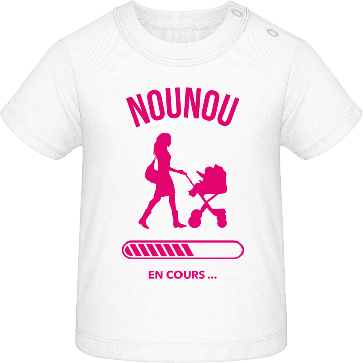 Nounou en cours T-shirt för bebisar contain pic