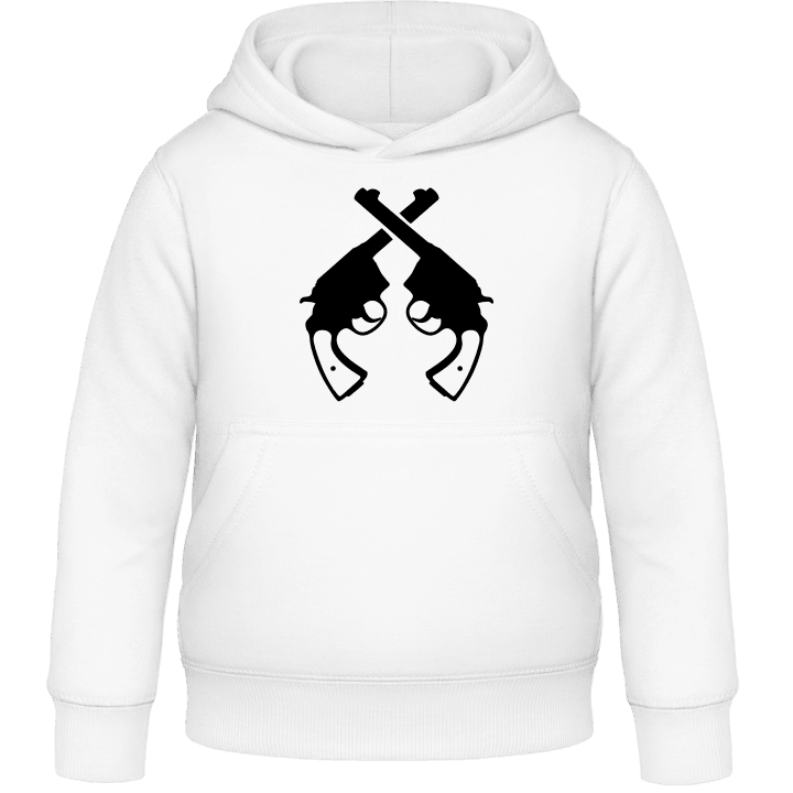 Crossed Pistols Western Style Barn Hoodie contain pic