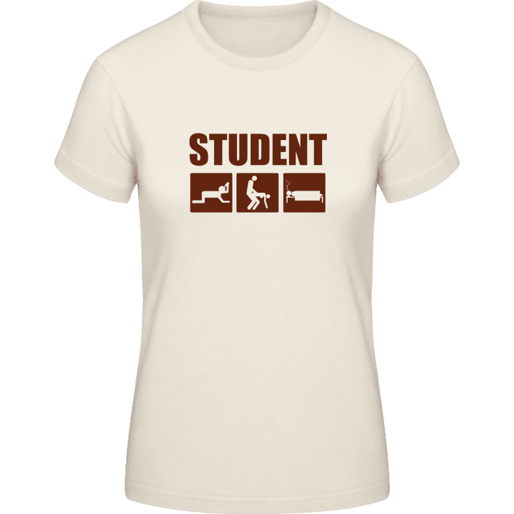 Student Life Camiseta de mujer contain pic