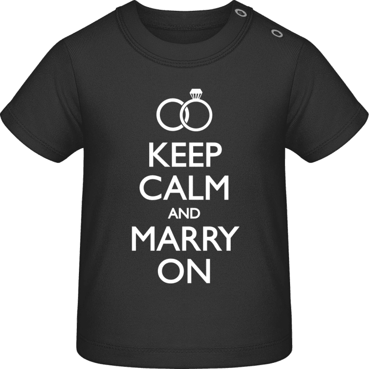 Keep Calm and Marry On Camiseta de bebé contain pic