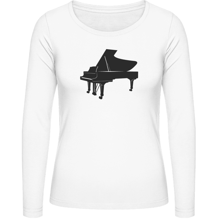 Piano Instrument Langermet skjorte for kvinner contain pic