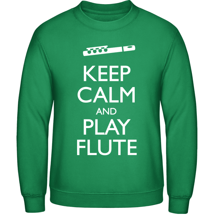 Keep Calm And Play Flute Felpa contain pic