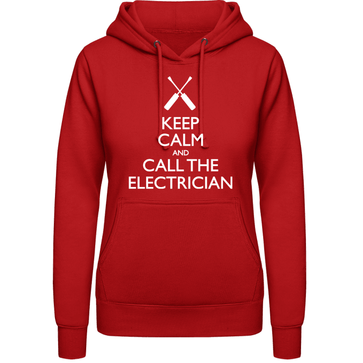 Keep Calm And Call The Electrician Sudadera con capucha para mujer contain pic