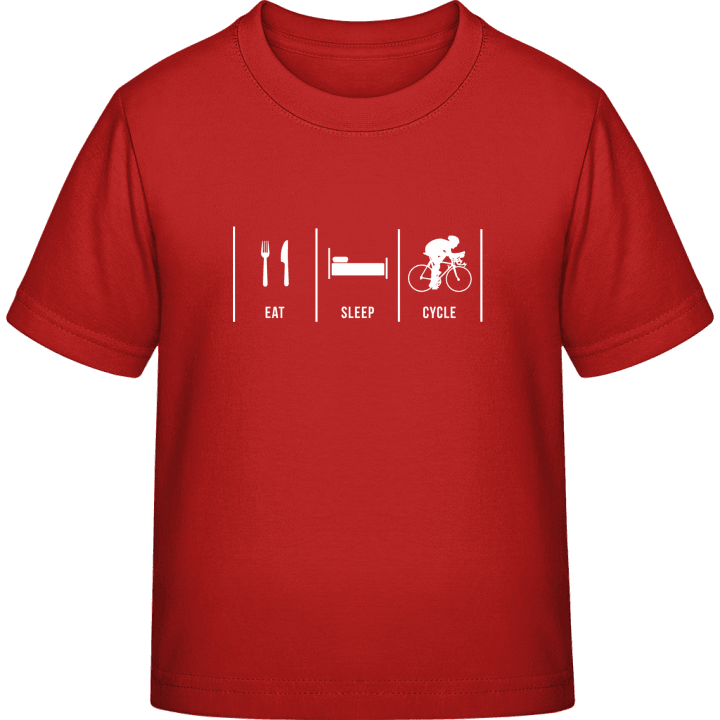 Eat Sleep Cycle Camiseta infantil contain pic