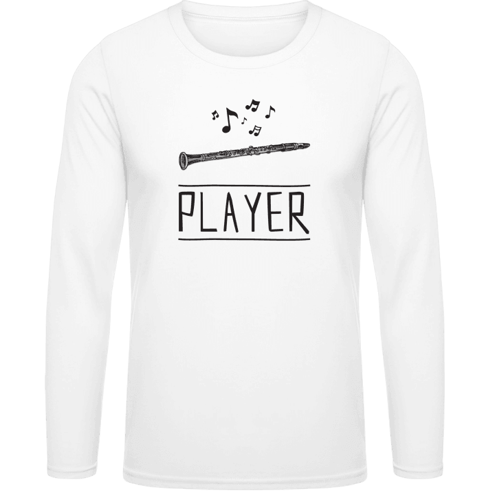 Clarinet Player Illustration Camicia a maniche lunghe contain pic