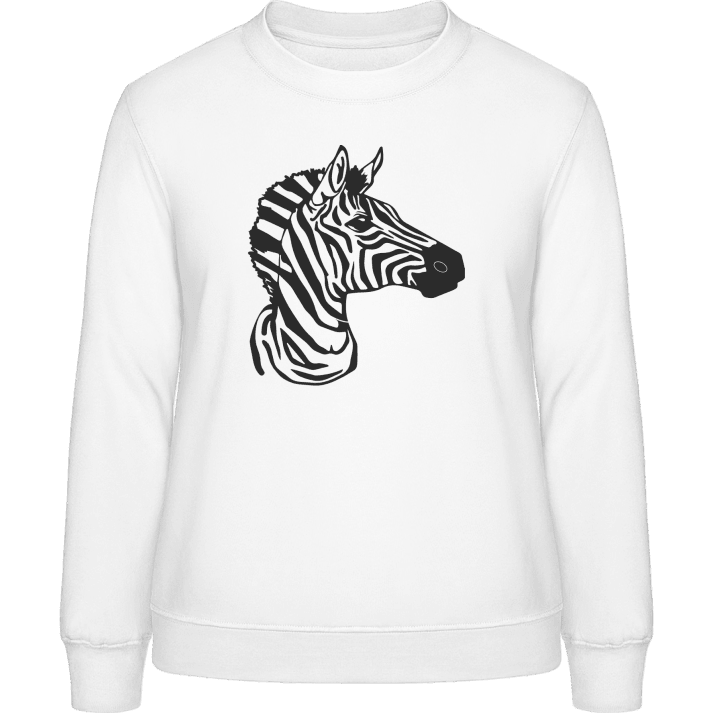 Zebra Head Sweatshirt för kvinnor 0 image