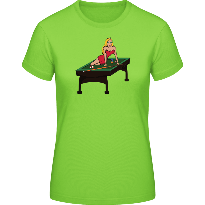 Hot Babe On Billiard Table Frauen T-Shirt 0 image