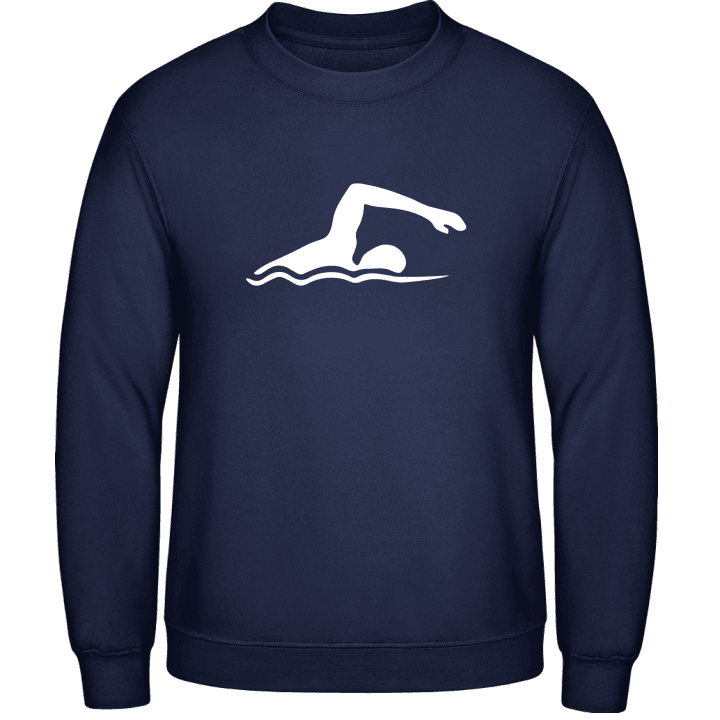 Swimmer Illustration Sweatshirt contain pic