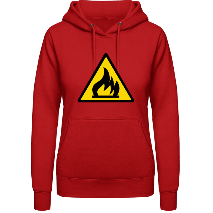 Flammable Warning Women Hoodie contain pic