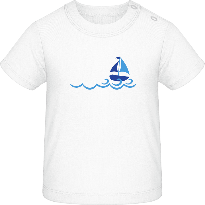 Sailboat On Waves Baby T-Shirt 0 image