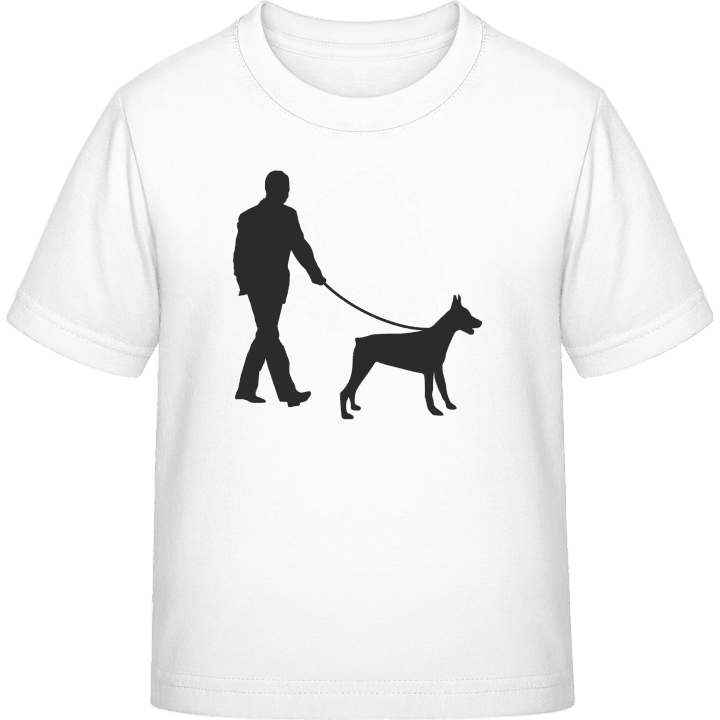 promenera hunden T-shirt för barn 0 image