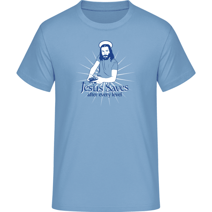 Jesus Saves After Every Level T-Shirt contain pic