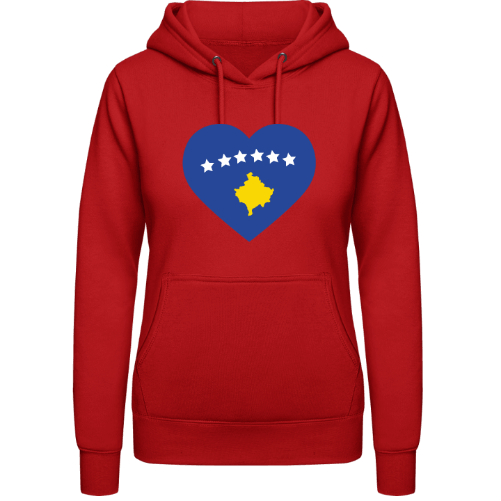 Kosovo Heart Flag Vrouwen Hoodie contain pic