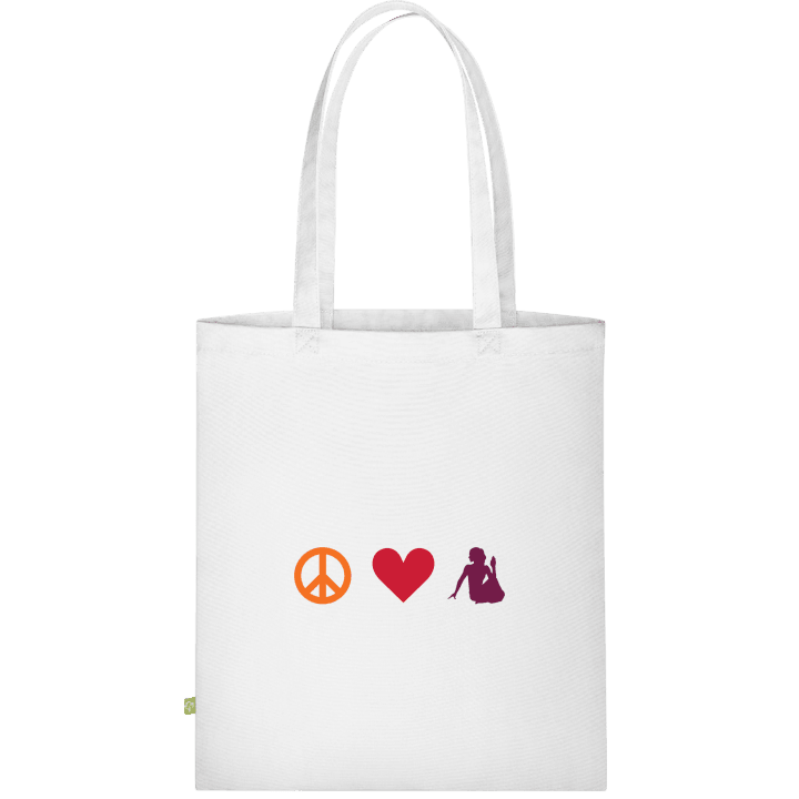 Peace And Yoga Stofftasche contain pic