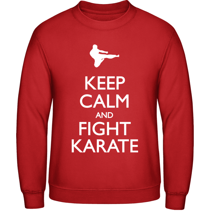 Keep Calm and Fight Karate Tröja contain pic