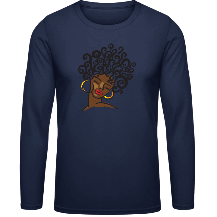 Afro Haircut Langarmshirt 0 image