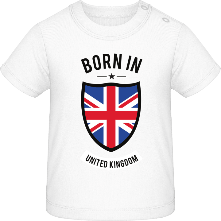 Born in United Kingdom Camiseta de bebé contain pic