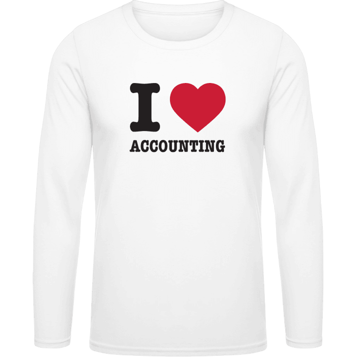I Love Accounting T-shirt à manches longues contain pic