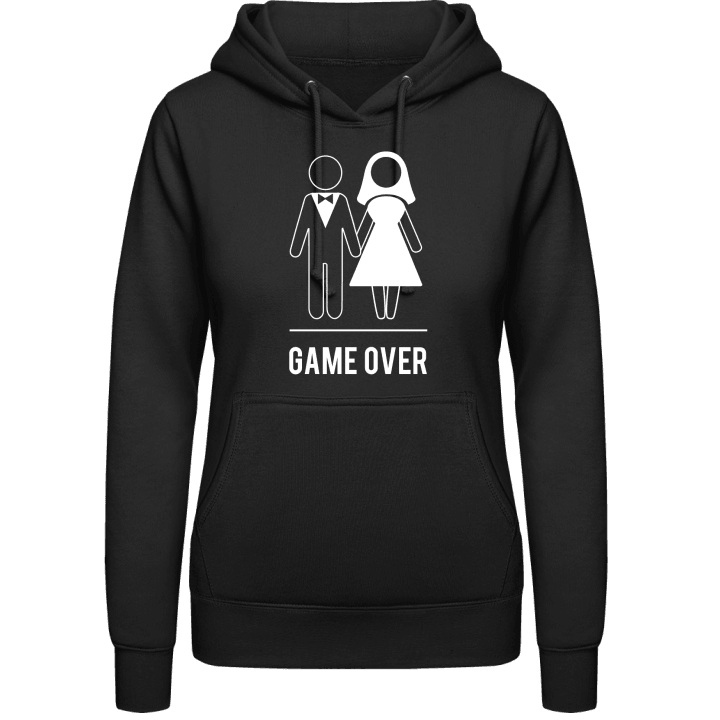 Game Over white Hoodie för kvinnor contain pic