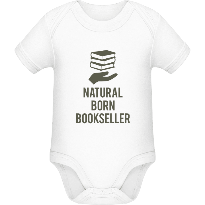 Natural Born Bookseller Baby romper kostym contain pic