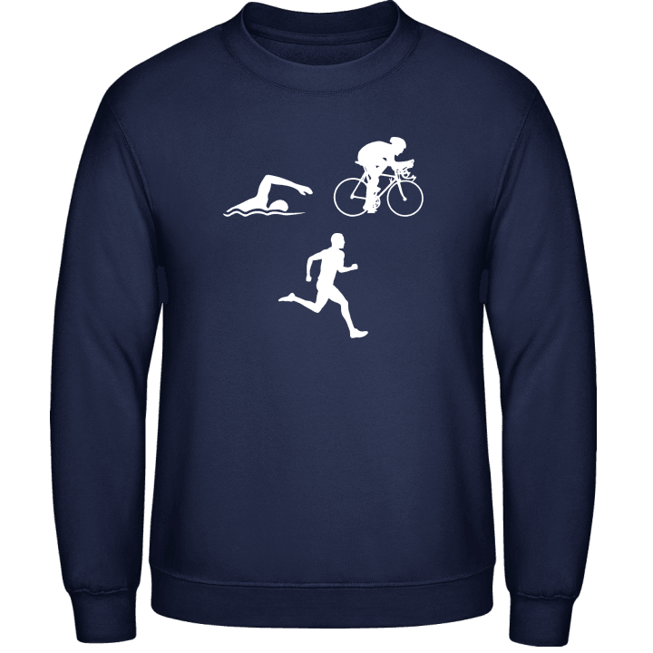 Triathlete Silhouette Sweatshirt contain pic