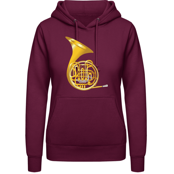 French Horn Instrument Women Hoodie contain pic