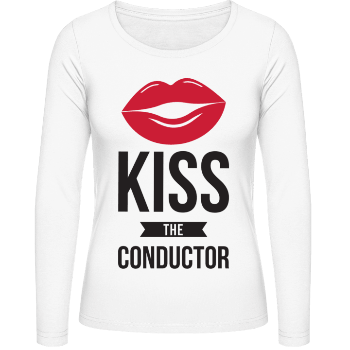 Kiss The Conductor Langermet skjorte for kvinner contain pic