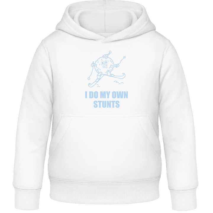 I Do My Own Skiing Stunts Kids Hoodie contain pic