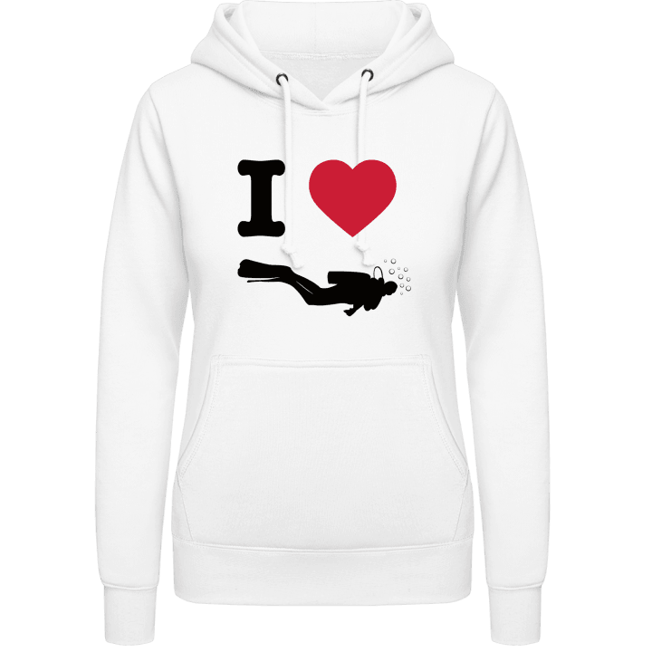 I Heart Diving Women Hoodie contain pic