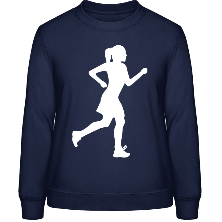 Jogging Woman Sweatshirt för kvinnor contain pic