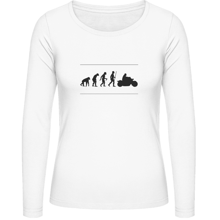 Drôle Motocycle Evolution T-shirt à manches longues pour femmes 0 image