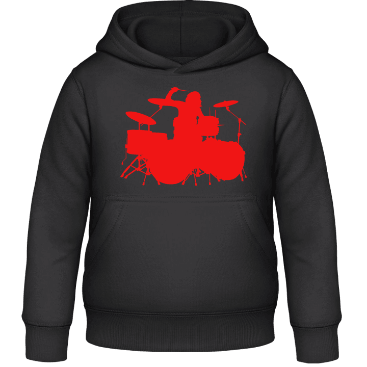Female Drummer Kids Hoodie contain pic