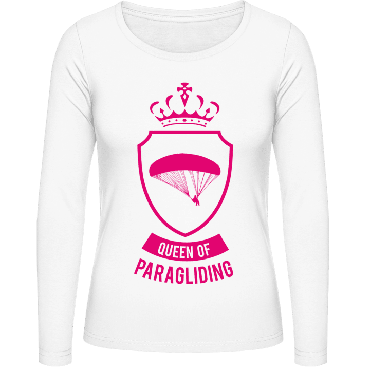 Queen of Paragliding Kvinnor långärmad skjorta contain pic