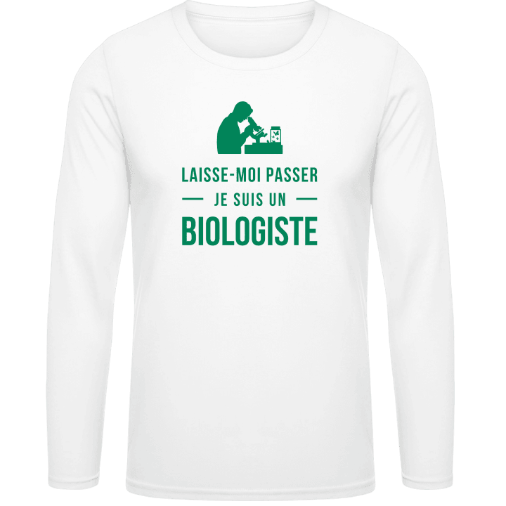 Laisse-moi je suis un biologiste Langarmshirt contain pic