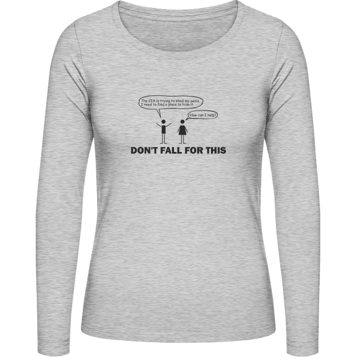 CIA Humor T-shirt à manches longues pour femmes contain pic