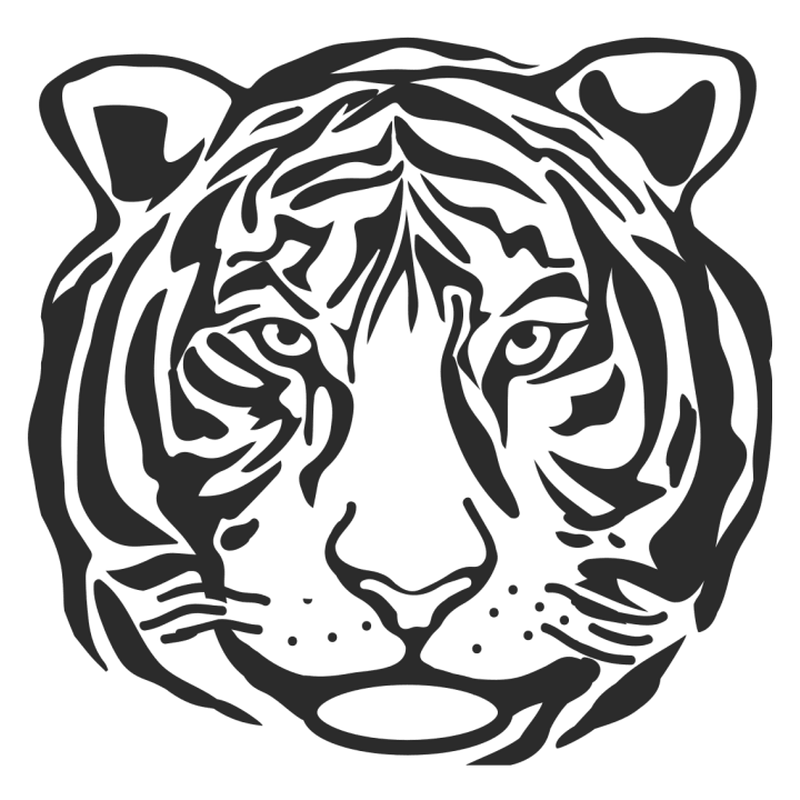 Tiger Face Outline Kapuzenpulli 0 image