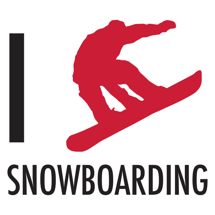 I Heart Snowboarding Baby T-skjorte 0 image