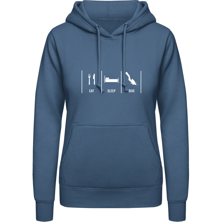 Eat Sleep Dive Vrouwen Hoodie contain pic
