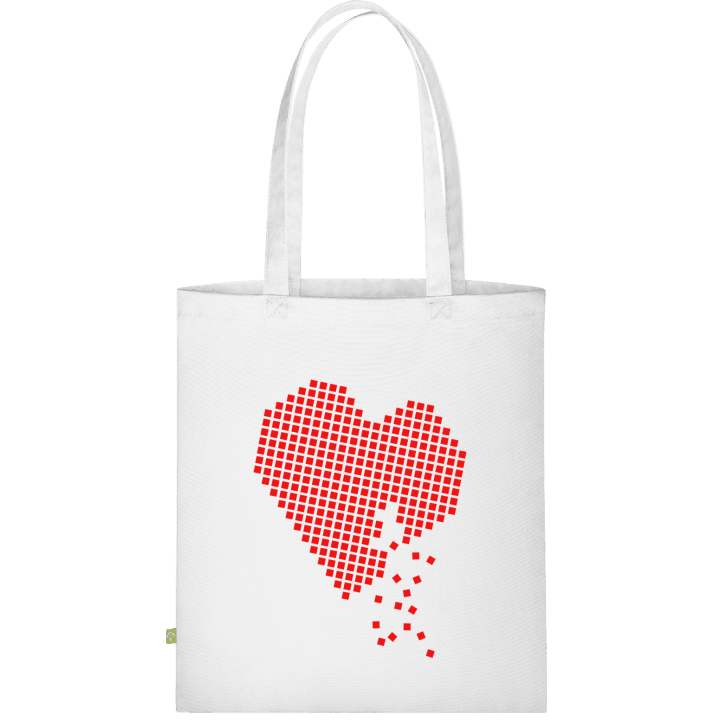 Pixel Corazón Bolsa de tela contain pic