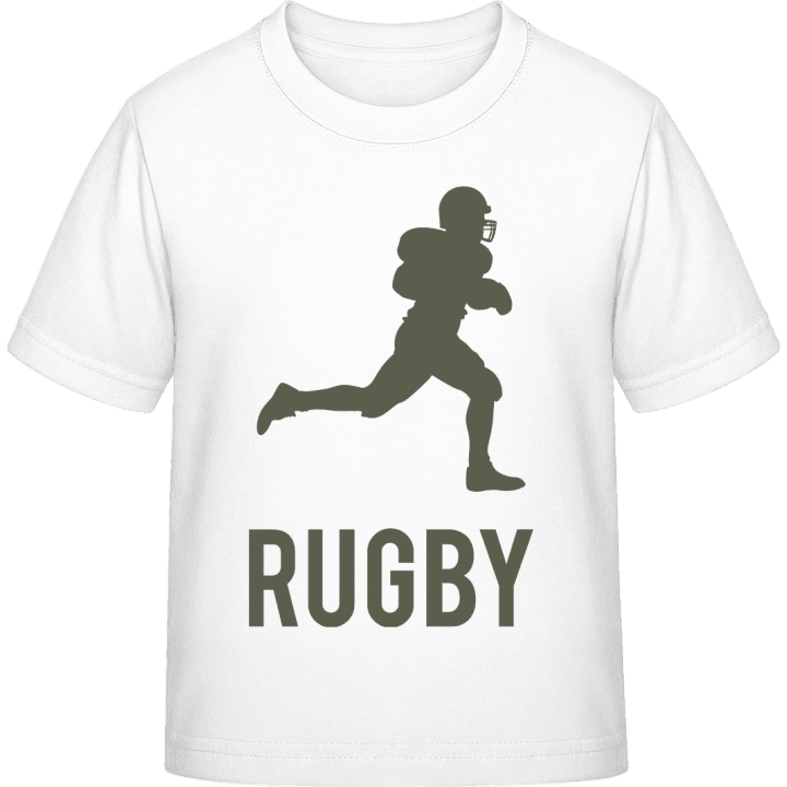 Rugby Silhouette T-shirt för barn contain pic