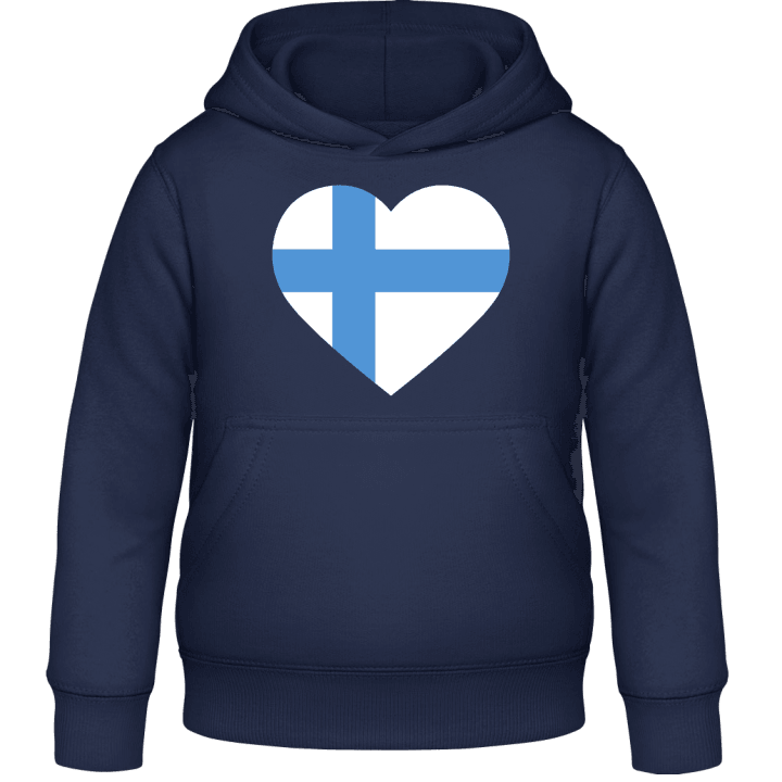 Finland Heart Sweat à capuche pour enfants contain pic