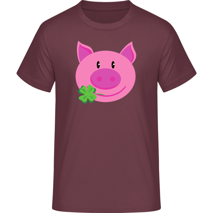 Lucky Pig With Clover T-skjorte 0 image