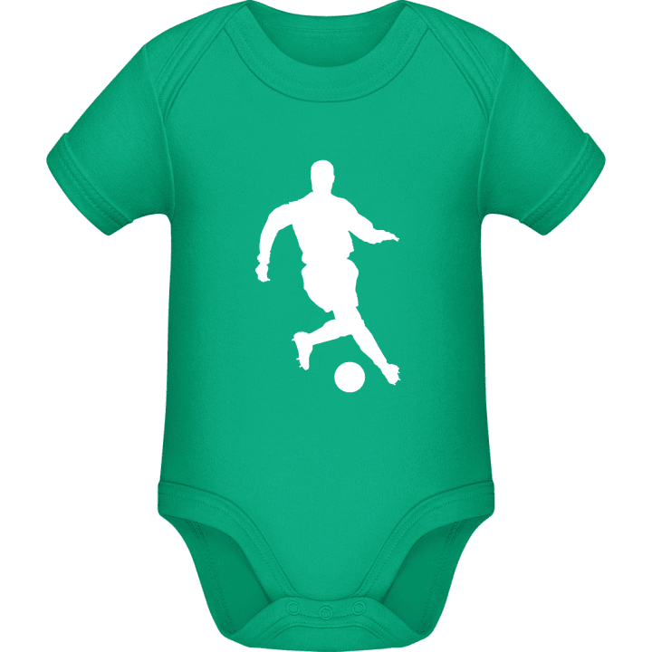 Footballer Soccer Player Baby Romper contain pic