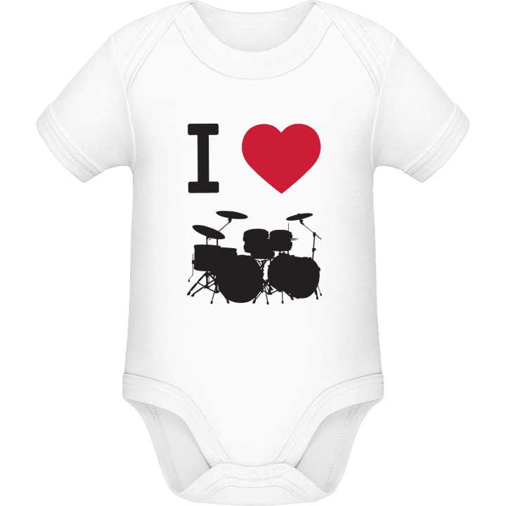 I Love Drums Baby romper kostym contain pic