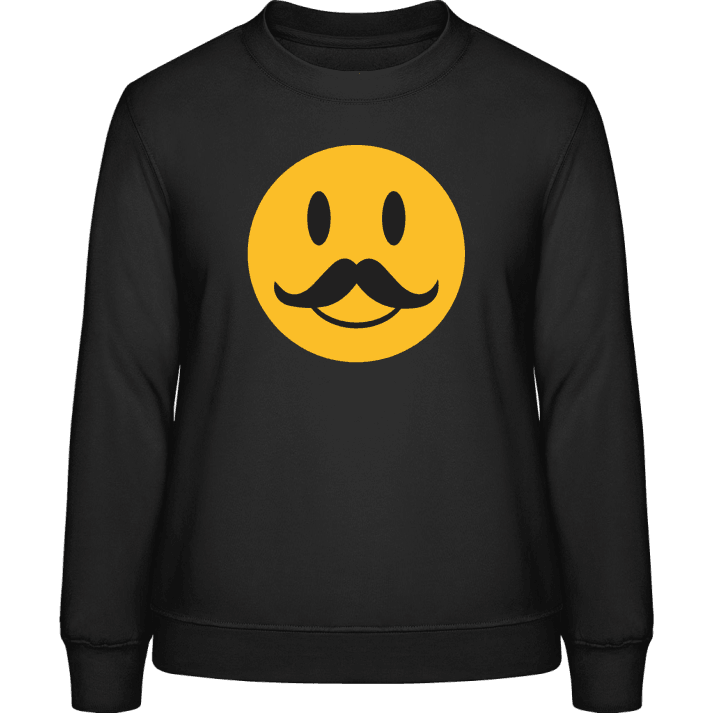 Mustache Smiley Frauen Sweatshirt 0 image
